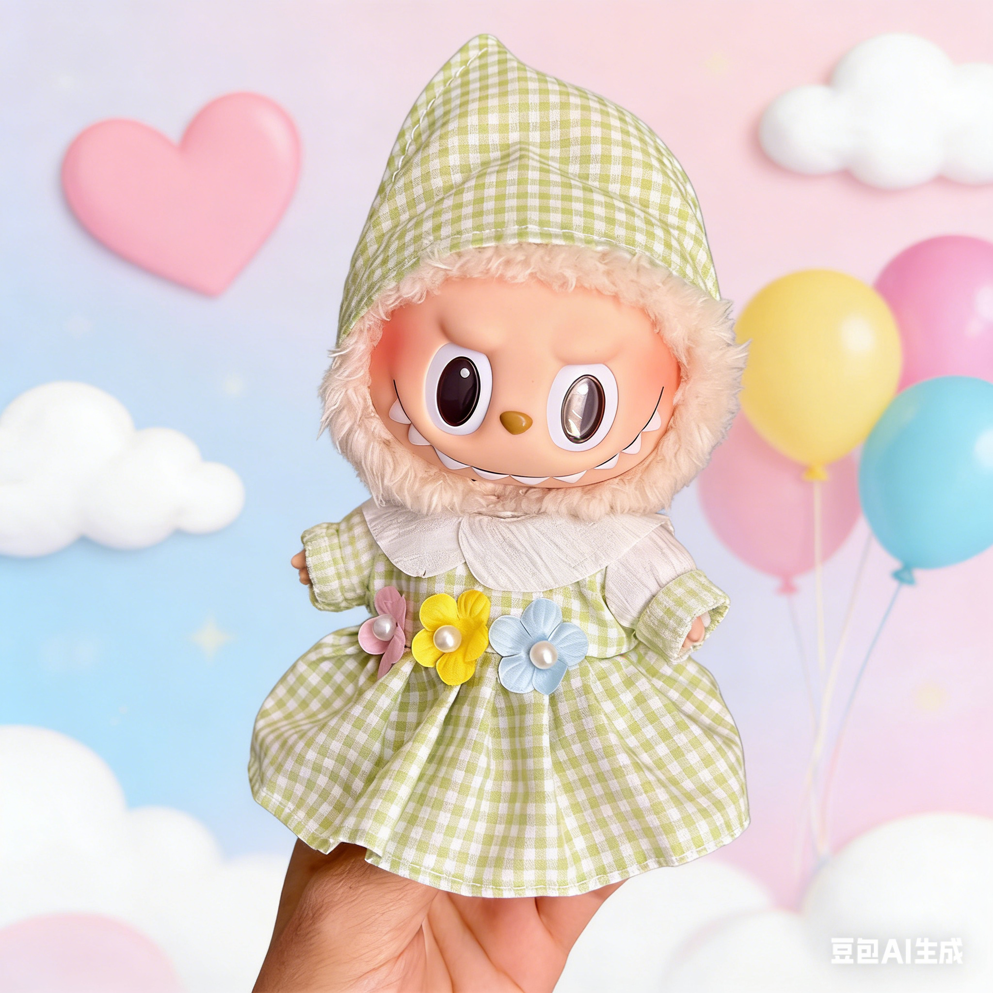 Labubu's clothes(Cake-shaped mini dress)--03