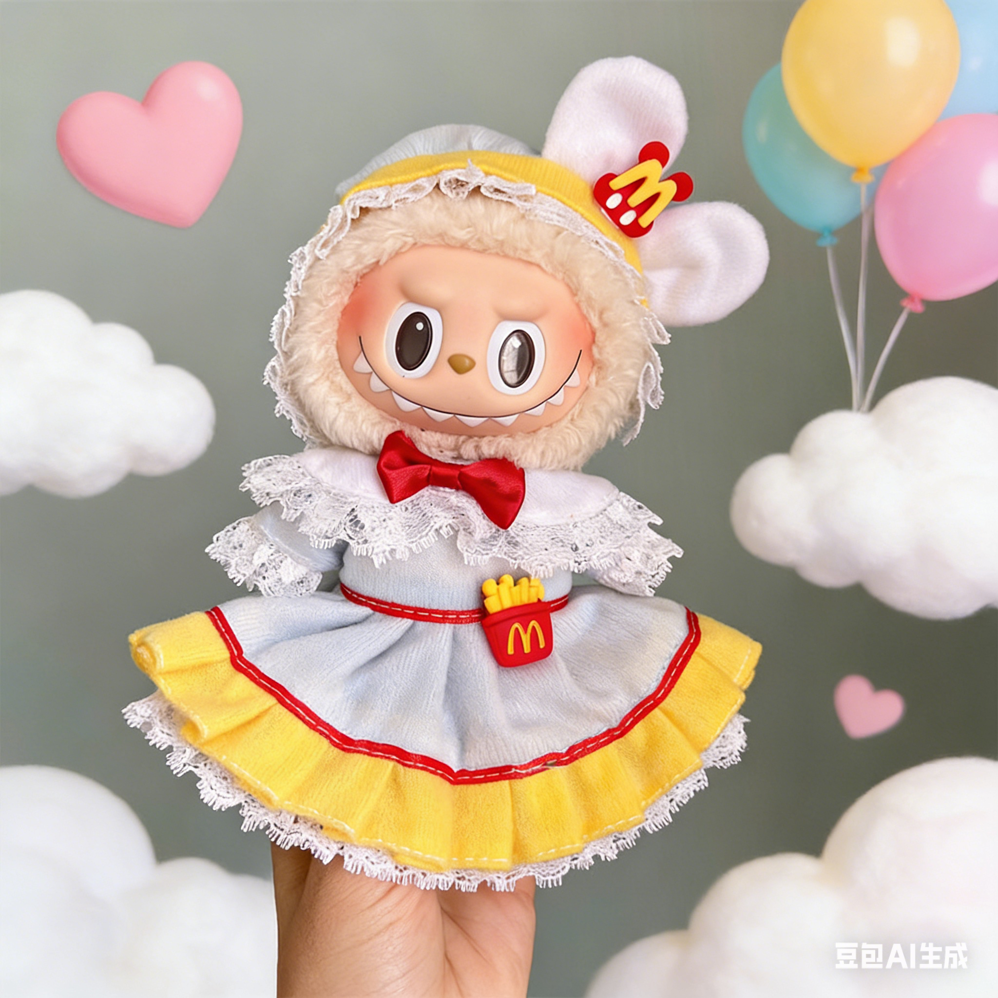 Labubu's clothes(Cake-shaped mini dress)--03