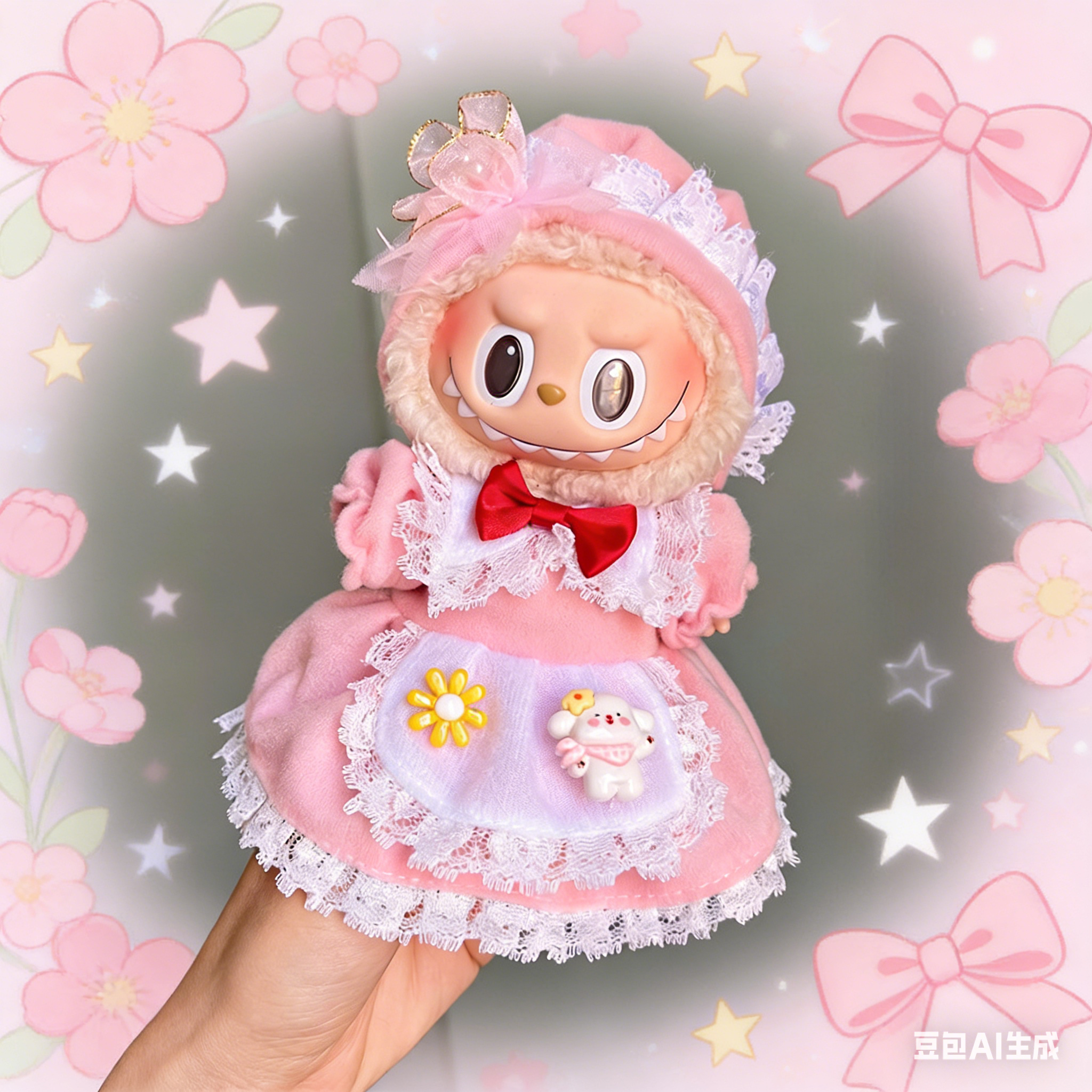 Labubu's clothes(Cake-shaped mini dress)--03
