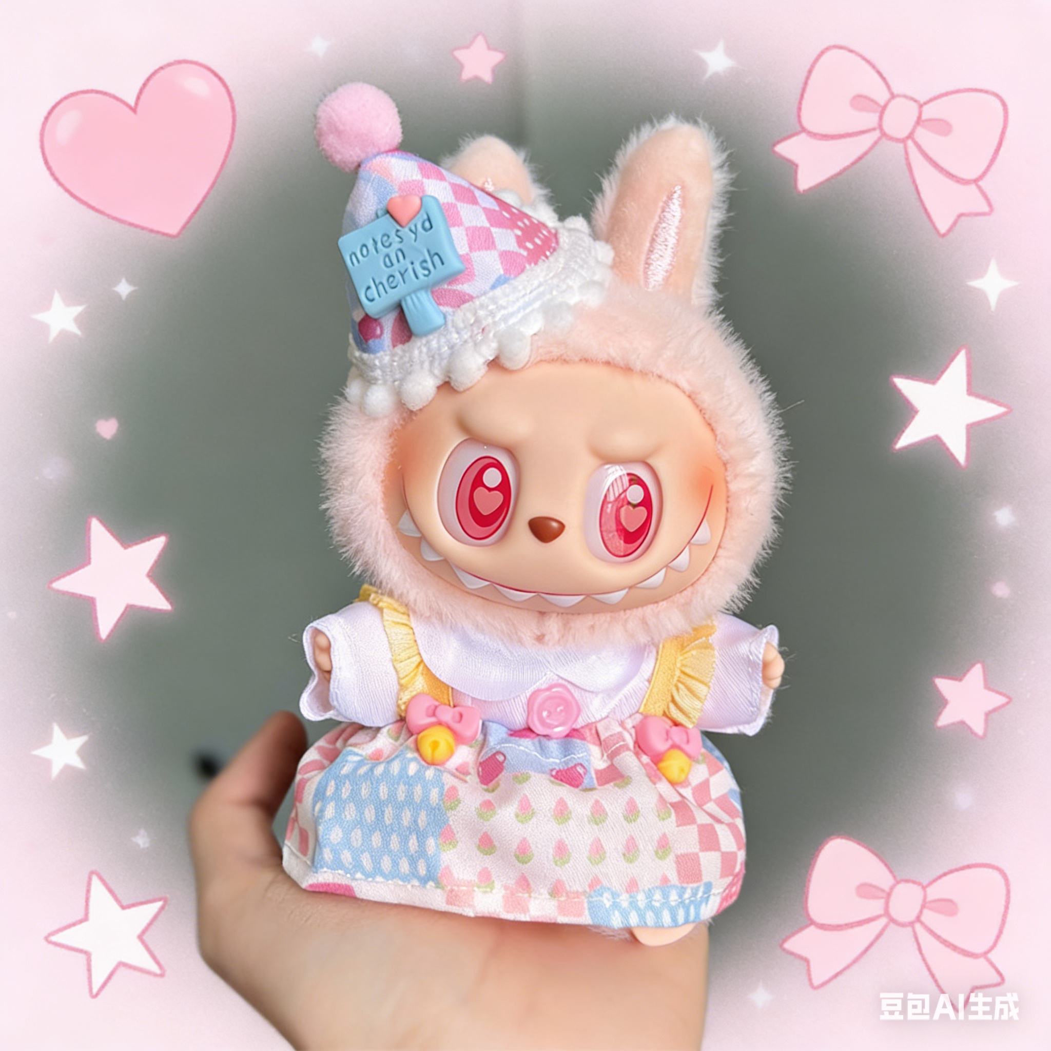 Labubu's clothes(Cake-shaped mini dress)--03