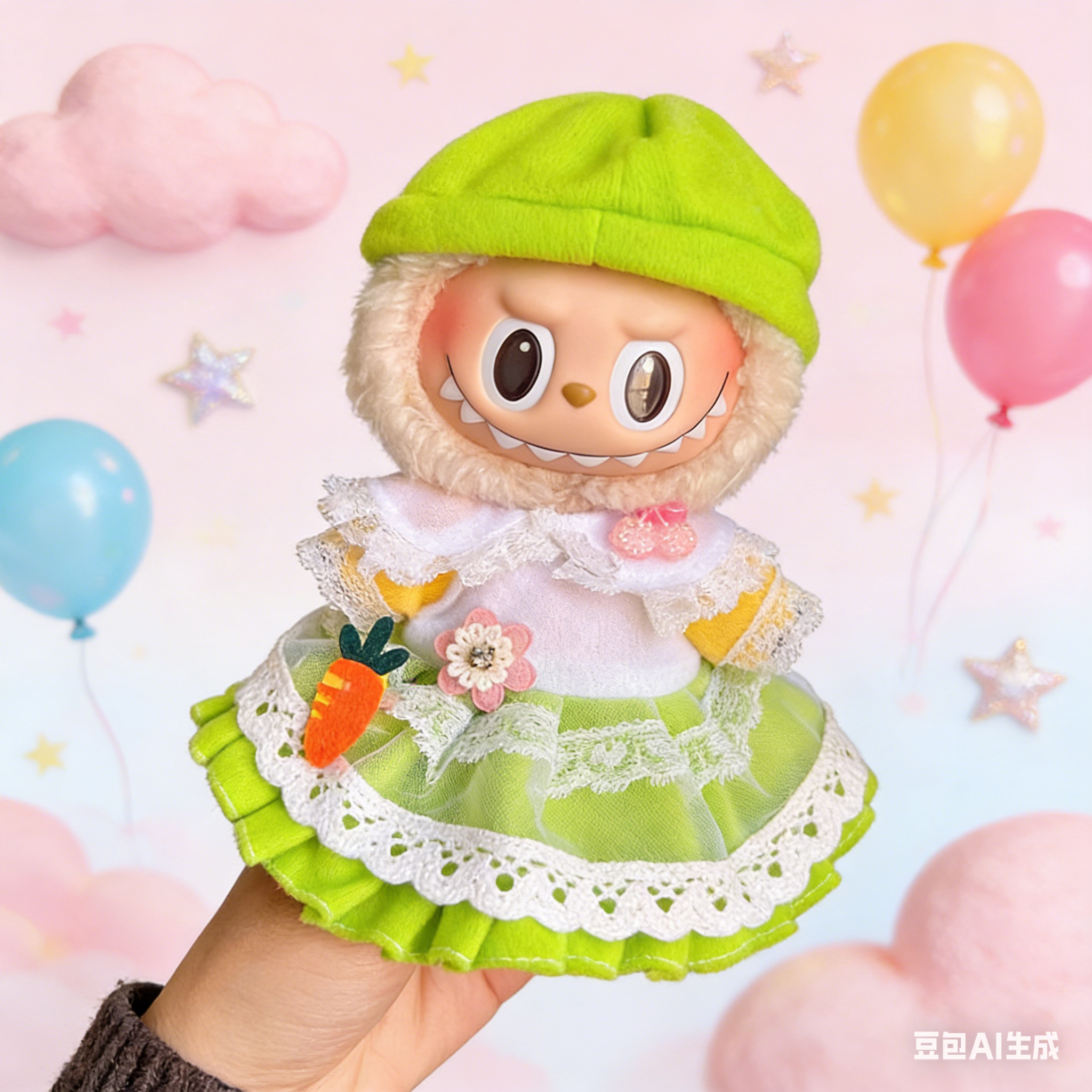 Labubu's clothes(Cake-shaped mini dress)--03