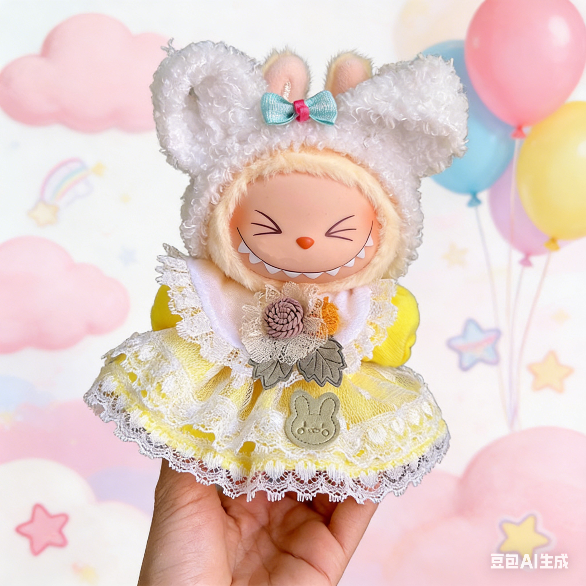 Labubu's clothes(Cake-shaped mini dress)--03