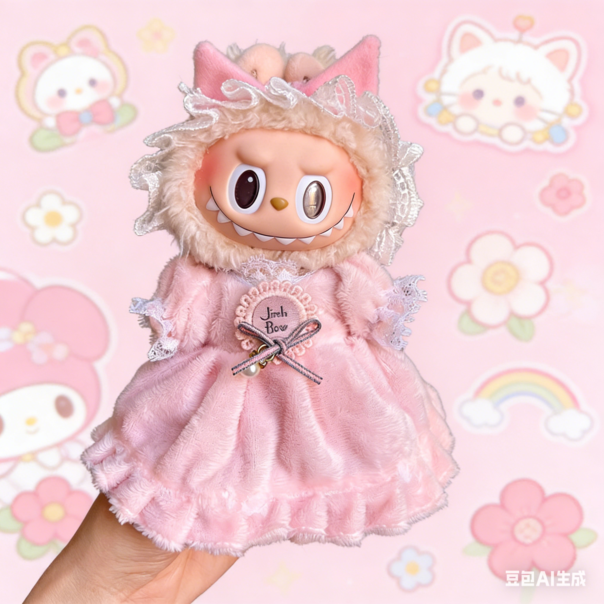 Labubu's clothes(Cake-shaped mini dress)--03